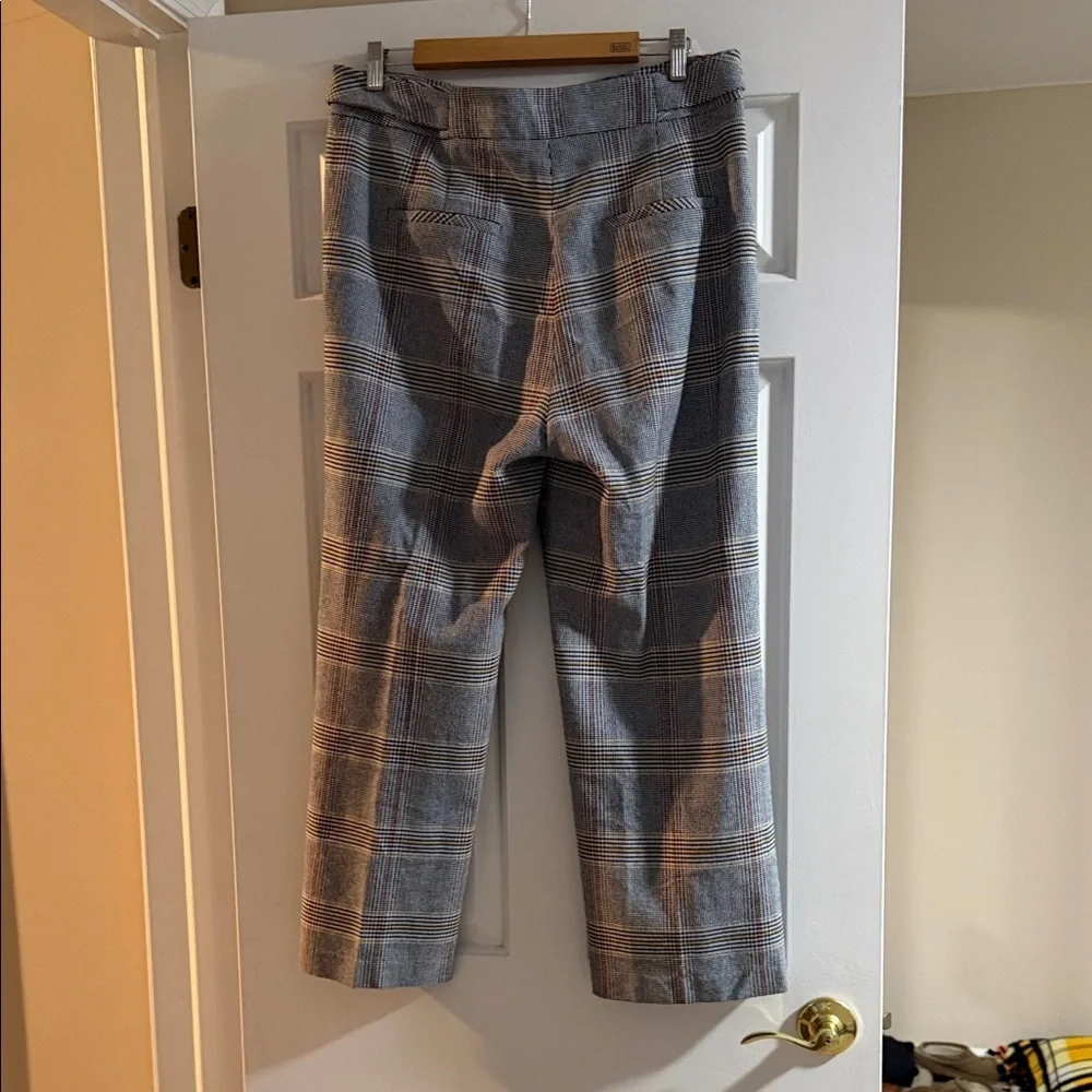 Veronica Beard Checkered Cropped Leg Pants